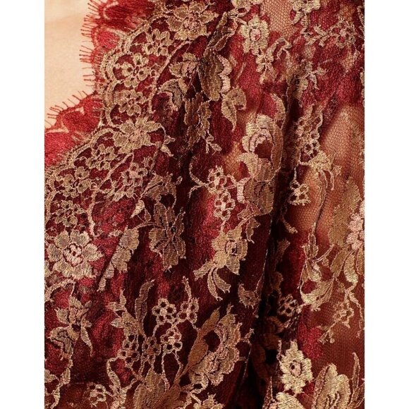 Agent Provocateur Savanna Rust Kimono One Size - Picture 7 of 14